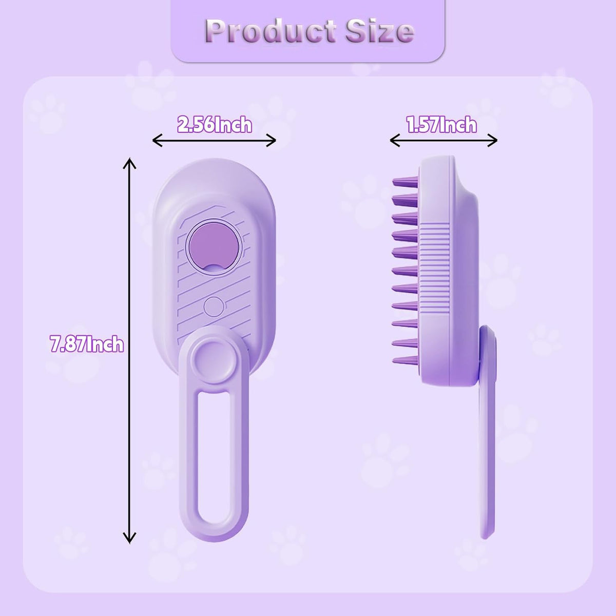 3-in-1 cat mist grooming brush for cats and dogs