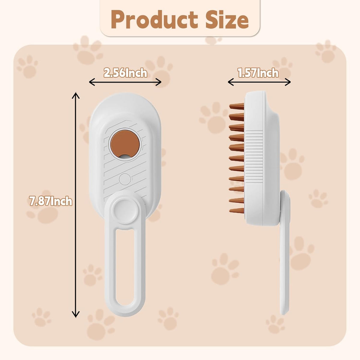 3-in-1 cat mist grooming brush for cats and dogs