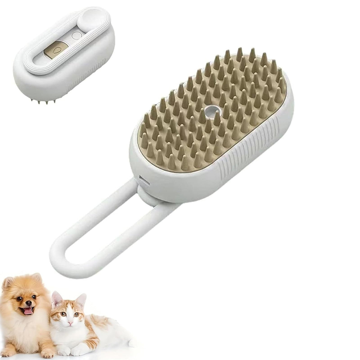 3-in-1 cat mist grooming brush for cats and dogs